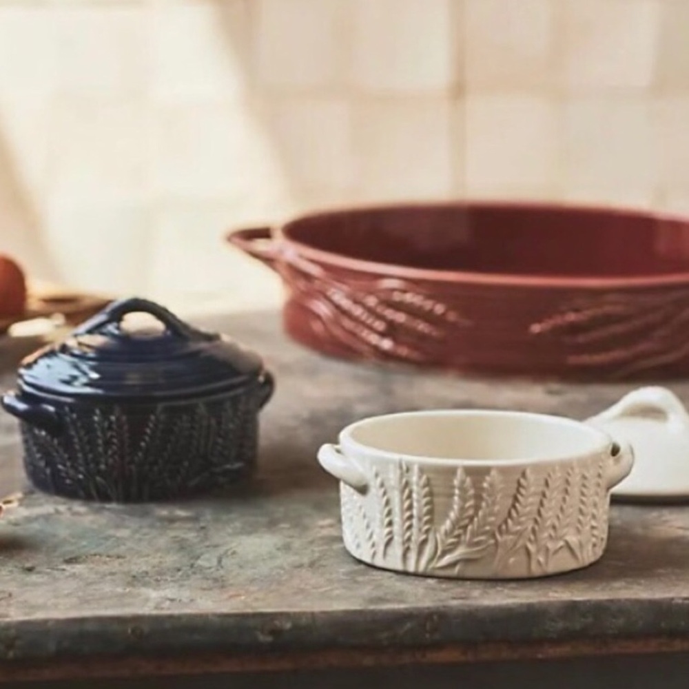 Anthropologie Mimi Thorisson Glazed Stoneware Baking Dish Cocotte NIB - Picture 3 of 10